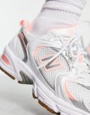 New Balance 530 Sneakers in White & Pink - Exclusive to ASOS