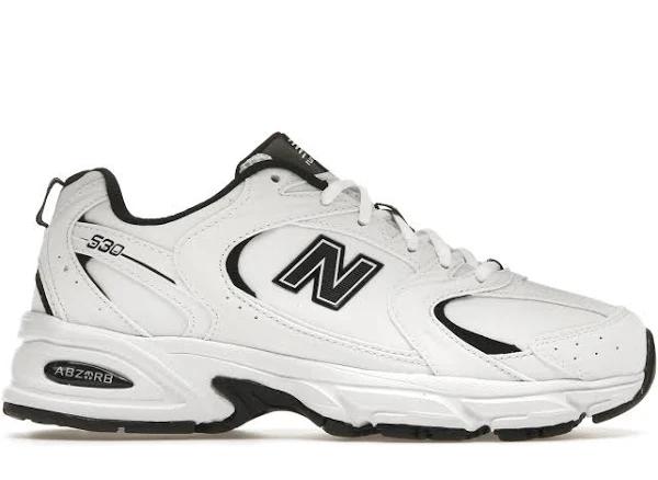 New Balance 530 White Black Leather