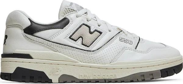 New Balance 550 Cream Black, 8.5 M / Sea Salt/cream/black