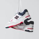 New Balance 550 Premium White Navy Red