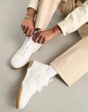 New Balance 550 Sneakers with Gumsole in White