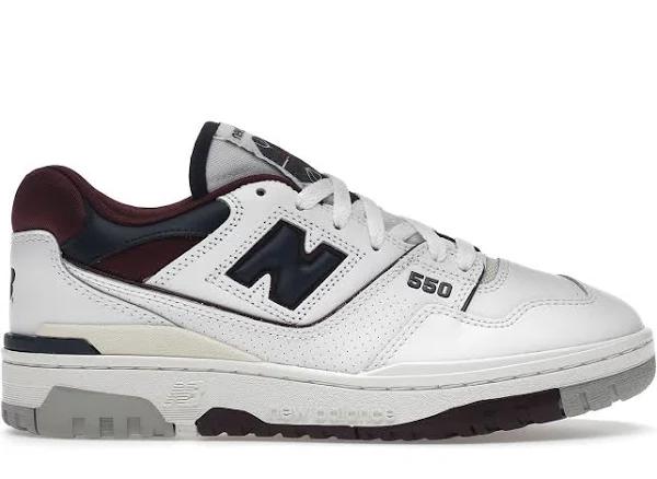 New Balance 550 White Navy NB Burgundy