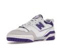 New Balance 550 White / Purple - Size 10.5 - White/Purple