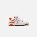 New Balance 550 - White / Varsity Orange 6.5