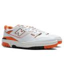New Balance 550 - White / Varsity Orange 6.5