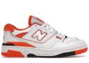 New Balance 550 - White / Varsity Orange 6.5