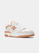 New Balance 550 Womens White/Orange Trainers