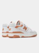 New Balance 550 Womens White/Orange Trainers