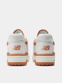 New Balance 550 Womens White/Orange Trainers