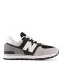 New Balance 574 Big Kids' Shoes Grey-White gc574-da2, Gray