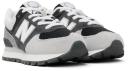 New Balance 574 Big Kids' Shoes Grey-White gc574-da2, Gray