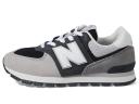 New Balance 574 Big Kids' Shoes Grey-White gc574-da2, Gray