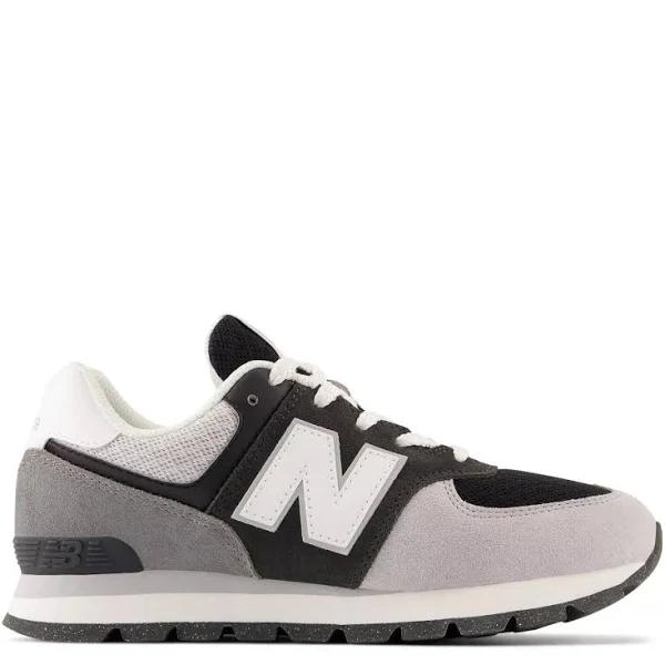 New Balance 574 Big Kids' Shoes Grey-White gc574-da2, Gray