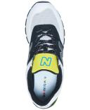 New Balance 574 Black Helium - Size 10.5 D - Grey/Yellow