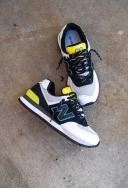 New Balance 574 Black Helium - Size 10.5 D - Grey/Yellow