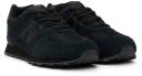 New Balance 574 Black Synthetic Suede/Mesh Sneakers