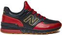New Balance 574 Black White Grey Gum