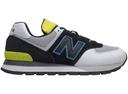 New Balance 574 Black White Grey Gum