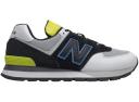 New Balance 574 Black White Grey Gum