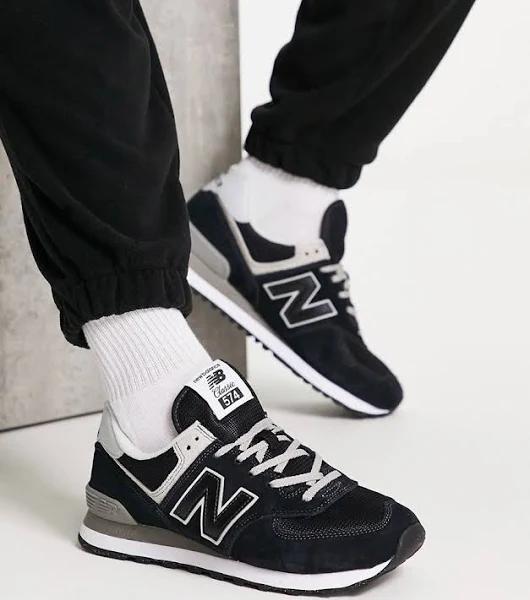 New Balance 574 'Black White' Sneaker | Men's Size 6.5