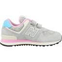 New Balance 574 Grey Velvet Suede/Heather Mesh Sneakers