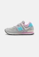 New Balance 574 Grey Velvet Suede/Heather Mesh Sneakers