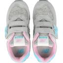 New Balance 574 Grey Velvet Suede/Heather Mesh Sneakers