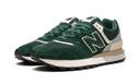 New Balance 574 Legacy Green Silver Shoes - Size 5 - Green/White
