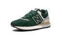New Balance 574 Legacy Green Silver Shoes - Size 5 - Green/White