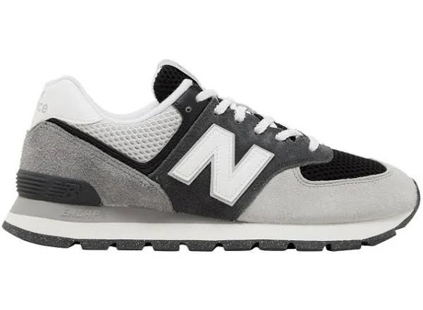 New Balance 574 Rugged Black Dark Grey Light Grey