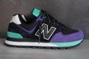 New Balance 574 Rugged Black Prism Purple