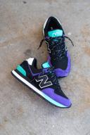 New Balance 574 Rugged Black Prism Purple