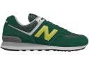 New Balance 574 Rugged Grey Yellow Emerald