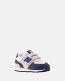 New Balance 574 Self-Fastening Strap Infant Sneakers in Indigo 08 M