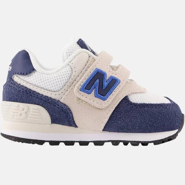 New Balance 574 Self-Fastening Strap Infant Sneakers in Indigo 09 M