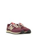 New Balance 574 Shoes Maroon Beige - 42.5