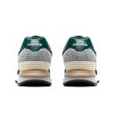 New Balance 574 Sneakers in Dark Green and Off White