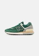 New Balance 574 Sneakers in Dark Green and Off White