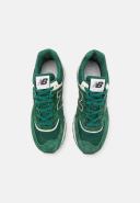New Balance 574 Sneakers in Dark Green and Off White