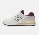 New Balance 574 Sneakers in Off White and Dark Green