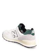 New Balance 574 Sneakers in Off White and Dark Green
