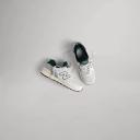 New Balance 574 Sneakers in Off White and Dark Green