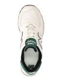 New Balance 574 Sneakers in Off White and Dark Green