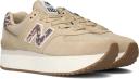 New Balance 574+ Sneakers in Tan and leopard-Brown