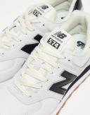 New Balance 574 Sneakers in White and Black