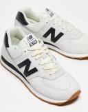 New Balance 574 Sneakers in White and Black