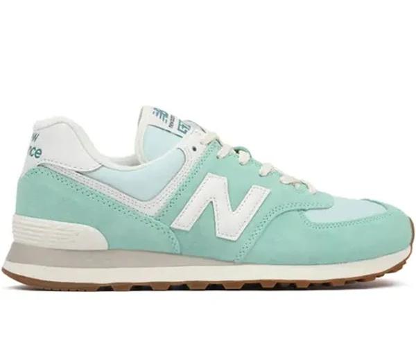 New Balance 574 Turquoise Green White Gum