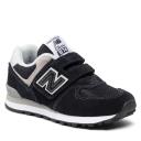 New Balance 574 V2 Self-Fastening Strap Infant Sneakers in Black 06 M