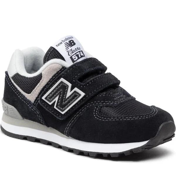 New Balance 574 V2 Self-Fastening Strap Infant Sneakers in Black 06 M