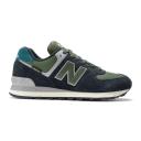 New Balance 574 V2 Shoes Black Green Blue Turquoise - 45